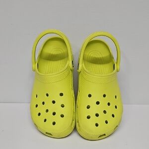 CROCS Classic Clogs, Yellow, Mens Size 6 Womens Size 8